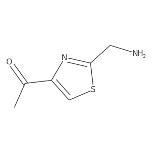 1-[2-(Aminomethyl)-1,3-thiazol-4-yl]ethan-1-one Structure