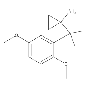 1-[2-(2,5-Dimethoxyphenyl)propan-2-yl]cyclopropan-1-amine Structure