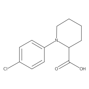 1-(4-Chlorophenyl)piperidine-2-carboxylic acid Structure
