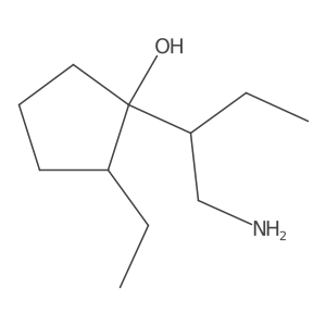 1-(1-Aminobutan-2-yl)-2-ethylcyclopentan-1-ol Structure