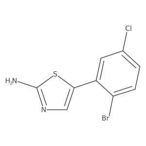 5-(2-Bromo-5-chlorophenyl)thiazol-2-amine Structure