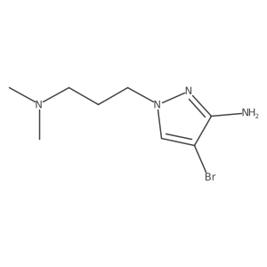 4-bromo-1-[3-(dimethylamino)propyl]-1H-pyrazol-3-amine结构式
