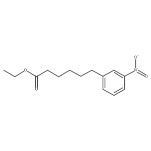 Ethyl 3-nitrobenzenehexanoate结构式