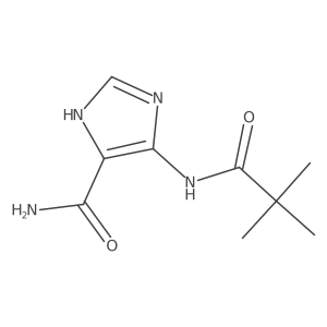 5-(2,2-Dimethyl-propionylamino)-1H-imidazole-4-carboxylic acid amide结构式
