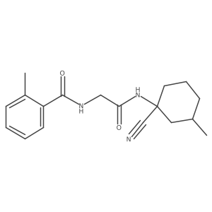 N-[2-[(1-Cyano-3-methylcyclohexyl)amino]-2-oxoethyl]-2-methylbenzamide结构式