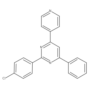 2-(4-Chlorophenyl)-4-phenyl-6-pyridin-4-ylpyrimidine Structure