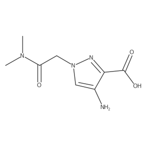 4-amino-1-[(dimethylcarbamoyl)methyl]-1H-pyrazole-3-carboxylic acid Structure
