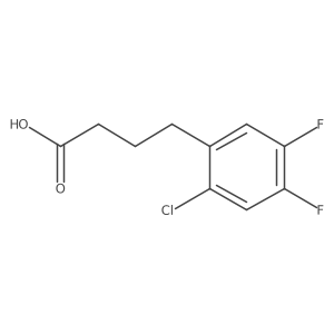 4-(2-Chloro-4,5-difluorophenyl)butanoic acid Structure