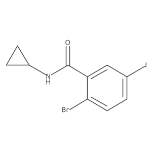 2-Bromo-N-cyclopropyl-5-iodobenzamide Structure