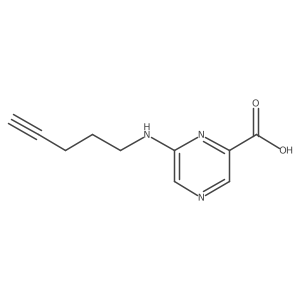 6-[(Pent-4-yn-1-yl)amino]pyrazine-2-carboxylic acid Structure