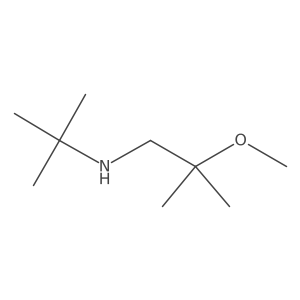 tert-Butyl(2-methoxy-2-methylpropyl)amine结构式