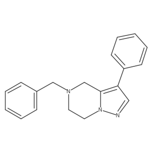 5-Benzyl-3-phenyl-4,5,6,7-tetrahydropyrazolo[1,5-a]pyrazine Structure