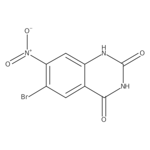 2,4-Dioxo-6-bromo-7-nitro-1,2,3,4-tetrahydroquinazoline Structure