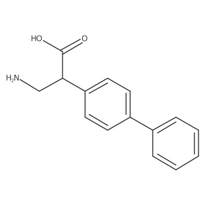 3-Amino-2-(4-phenylphenyl)propanoic acid结构式