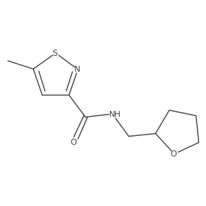 5-methyl-N-[(oxolan-2-yl)methyl]-1,2-thiazole-3-carboxamide Structure