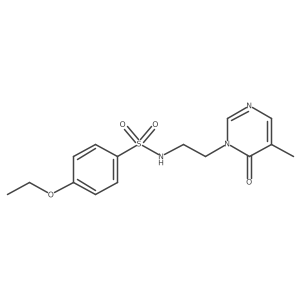 4-ethoxy-N-(2-(5-methyl-6-oxopyrimidin-1(6H)-yl)ethyl)benzenesulfonamide Structure