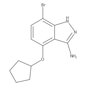 7-Bromo-4-(cyclopentyloxy)-1H-indazol-3-amine Structure
