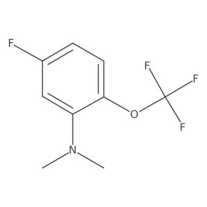 1-Dimethylamino-5-fluoro-2-(trifluoromethoxy)benzene结构式