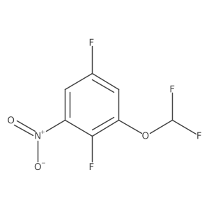 1,4-Difluoro-2-difluoromethoxy-6-nitrobenzene结构式