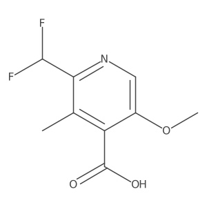 2-(Difluoromethyl)-5-methoxy-3-methylpyridine-4-carboxylic acid Structure