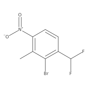 2-Bromo-1-(difluoromethyl)-3-methyl-4-nitrobenzene Structure