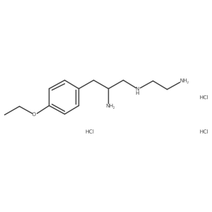 N1-(2-Aminoethyl)-3-(4-ethoxyphenyl)propane-1,2-diamine trihydrochloride Structure