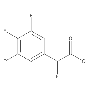 2-Fluoro-2-(3,4,5-trifluorophenyl)acetic acid结构式