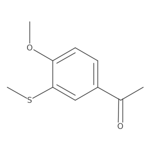 1-(4-Methoxy-3-(methylthio)phenyl)ethanone结构式