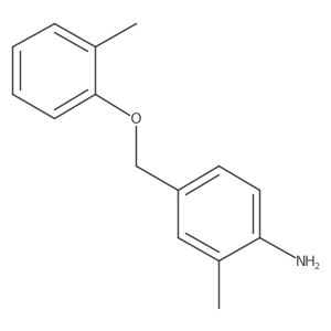 2-Methyl-4-((o-tolyloxy)methyl)aniline结构式