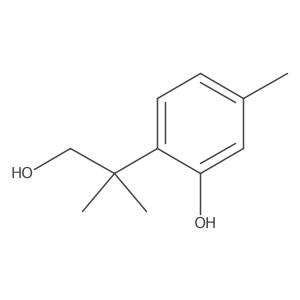 2-(1-Hydroxy-2-methylpropan-2-yl)-5-methylphenol结构式