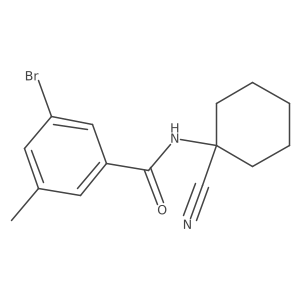 3-Bromo-N-(1-cyanocyclohexyl)-5-methylbenzamide Structure