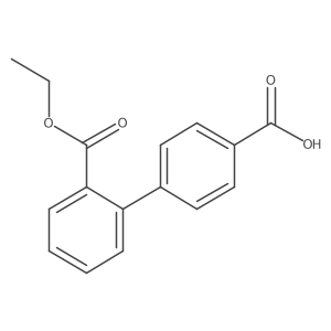 2'-(Ethoxycarbonyl)-[1,1'-biphenyl]-4-carboxylic acid Structure
