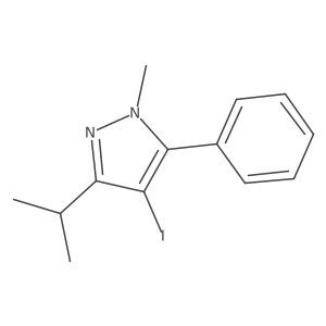 4-Iodo-3-isopropyl-1-methyl-5-phenyl-1H-pyrazole Structure