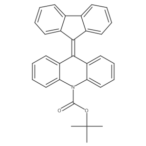 10-Boc-9-(9H-fluoren-9-ylidene)-9,10-dihydroacridine结构式