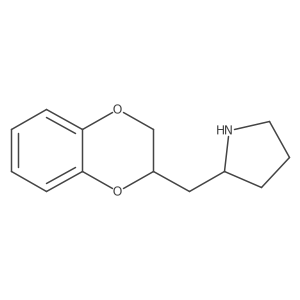 2-[(2,3-Dihydro-1,4-benzodioxin-2-yl)methyl]pyrrolidine结构式