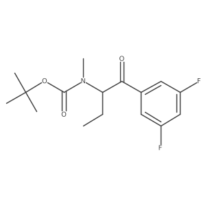 Carbamic acid, N-[1-(3,5-difluorobenzoyl)propyl]-N-methyl-, 1,1-dimethylethyl ester结构式
