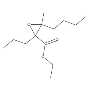 Ethyl 3-butyl-3-methyl-2-propyloxirane-2-carboxylate Structure
