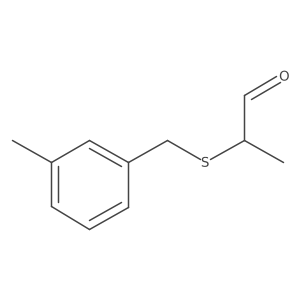 2-{[(3-Methylphenyl)methyl]sulfanyl}propanal Structure