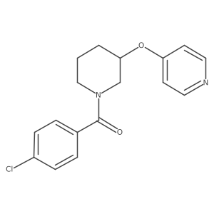 (4-Chlorophenyl)(3-(pyridin-4-yloxy)piperidin-1-yl)methanone Structure