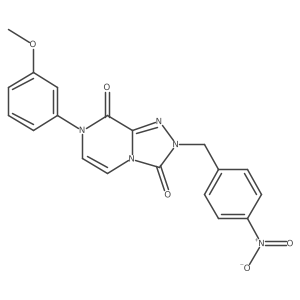 7-(3-methoxyphenyl)-2-(4-nitrobenzyl)-[1,2,4]triazolo[4,3-a]pyrazine-3,8(2H,7H)-dione Structure