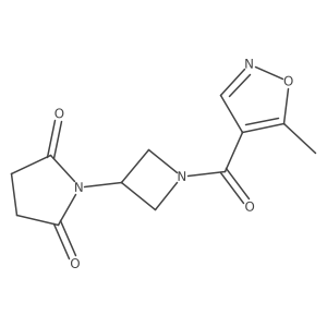 1-(1-(5-Methylisoxazole-4-carbonyl)azetidin-3-yl)pyrrolidine-2,5-dione Structure