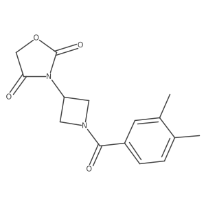 3-(1-(3,4-Dimethylbenzoyl)azetidin-3-yl)oxazolidine-2,4-dione结构式