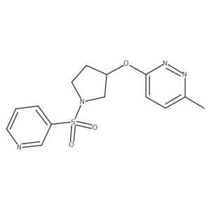 3-Methyl-6-((1-(pyridin-3-ylsulfonyl)pyrrolidin-3-yl)oxy)pyridazine结构式