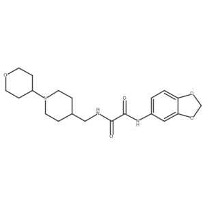 N1-(benzo[d][1,3]dioxol-5-yl)-N2-((1-(tetrahydro-2H-pyran-4-yl)piperidin-4-yl)methyl)oxalamide Structure