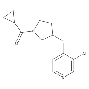 (3-((3-Chloropyridin-4-yl)oxy)pyrrolidin-1-yl)(cyclopropyl)methanone Structure