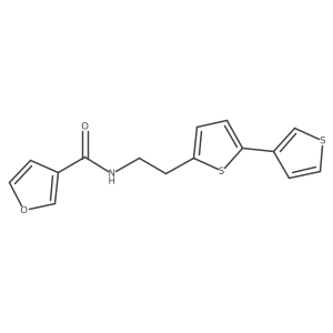 N-(2-([2,3'-bithiophen]-5-yl)ethyl)furan-3-carboxamide Structure