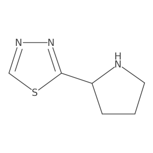 (S)-2-(Pyrrolidin-2-yl)-1,3,4-thiadiazole Structure