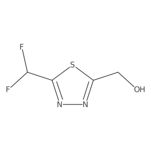 [5-(Difluoromethyl)-1,3,4-thiadiazol-2-yl]methanol Structure
