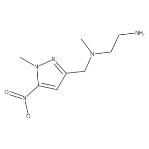 (2-aminoethyl)(methyl)[(1-methyl-5-nitro-1H-pyrazol-3-yl)methyl]amine Structure