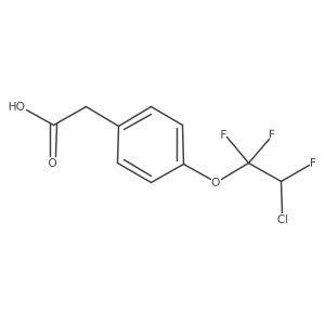 4-(2-Chloro-1,1,2-trifluoroethoxy)phenylacetic acid结构式